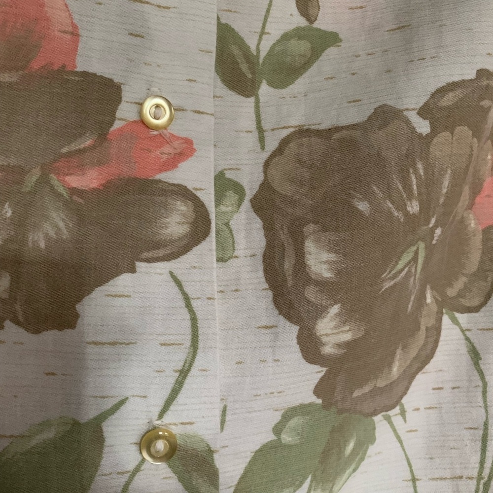 Women Vintage Floral sleeveless crop blouse shirt🌸 - Picture 7 of 12